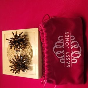 Sassy Jones ,Rochinda Glass Beaded Earrings.